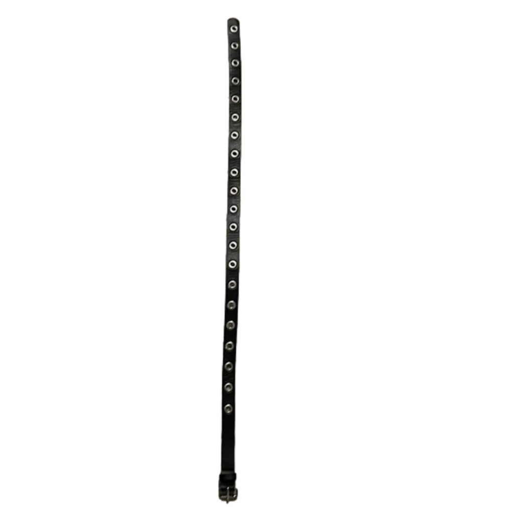 Brandy Melville one size black belt with silver holes